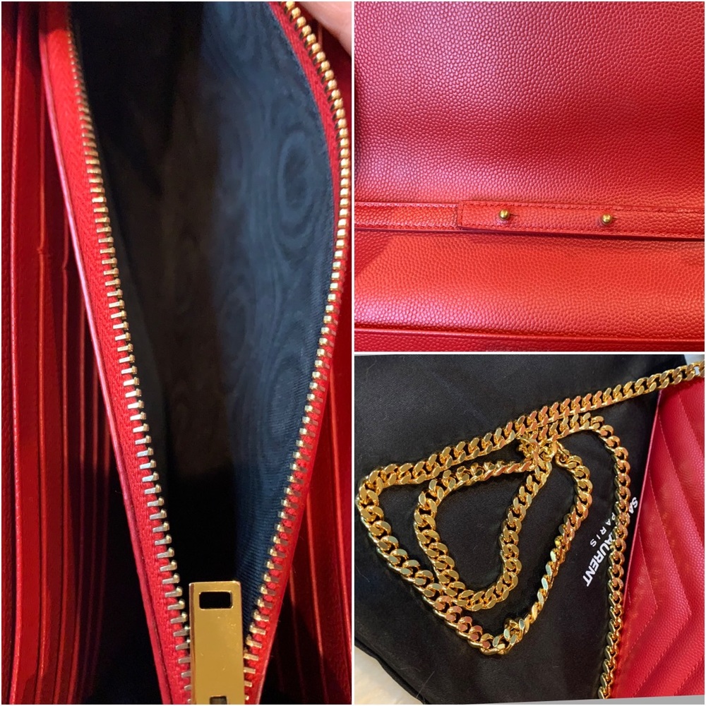 SOLD! YSL Grain de Poudre Wallet on Chain - Picture 14 of 14